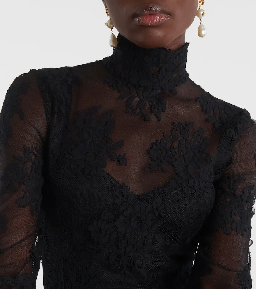 Dolce & Gabbana Cord floral lace minidress | Thumbnail 4