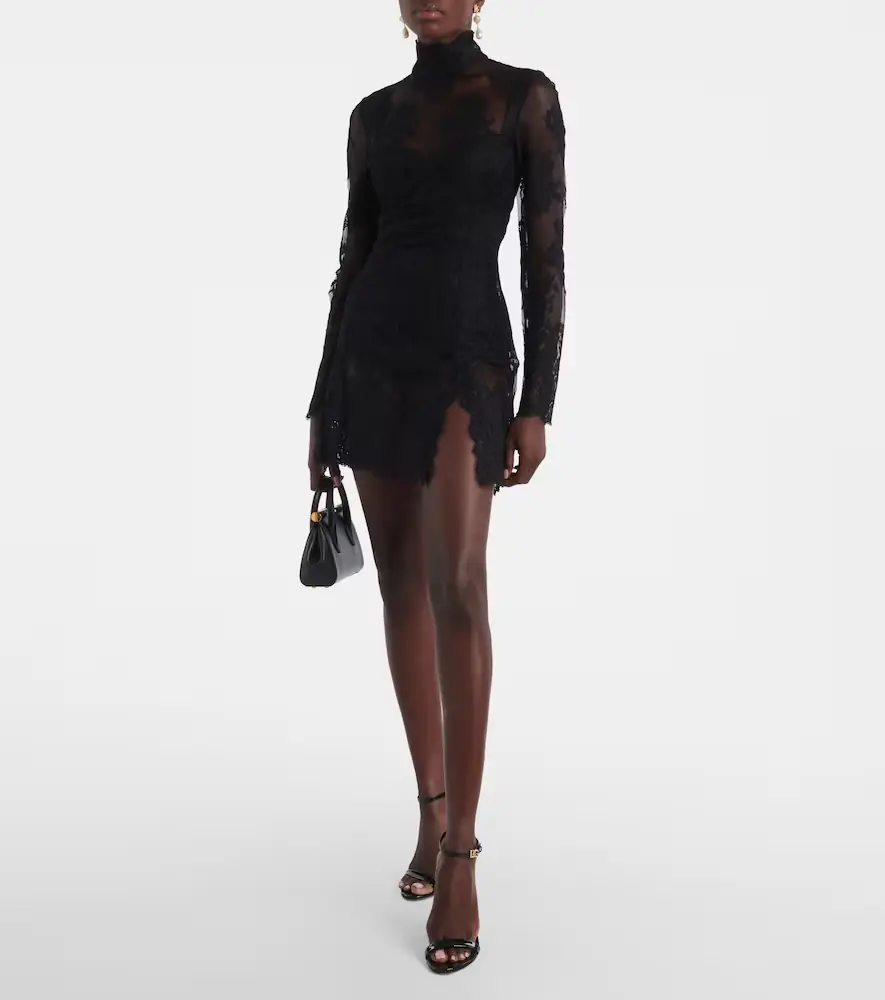 Dolce & Gabbana Cord floral lace minidress | Thumbnail 5
