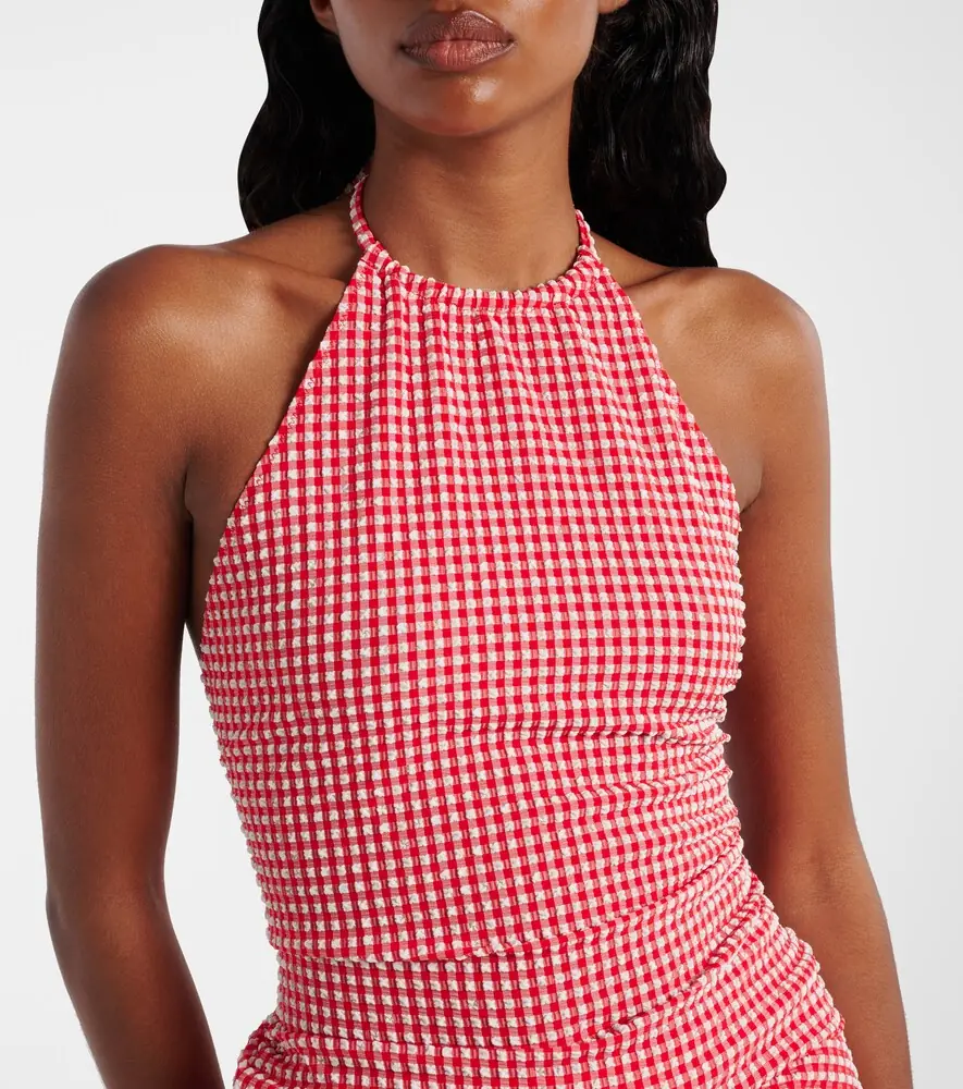 Hunza G Gingham seersucker top | Thumbnail 2