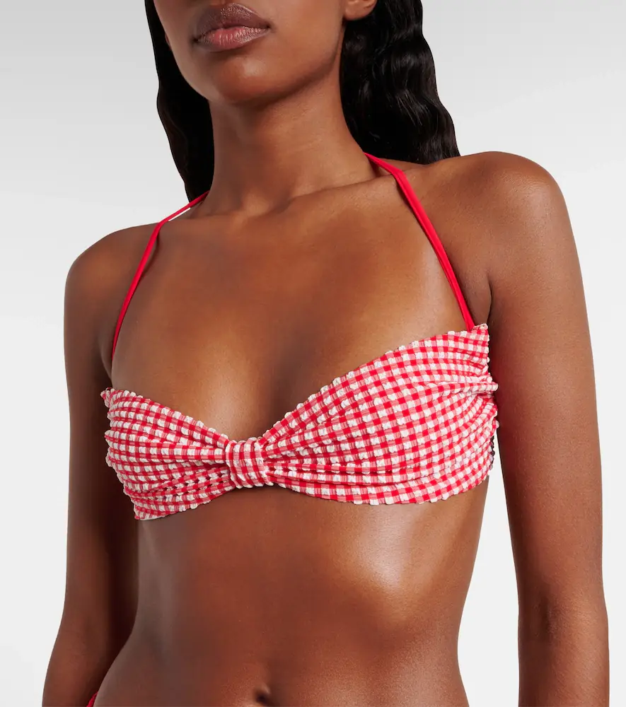 Hunza G Kacey checked bikini | Thumbnail 2