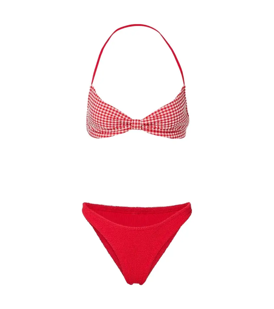 Hunza G Kacey checked bikini