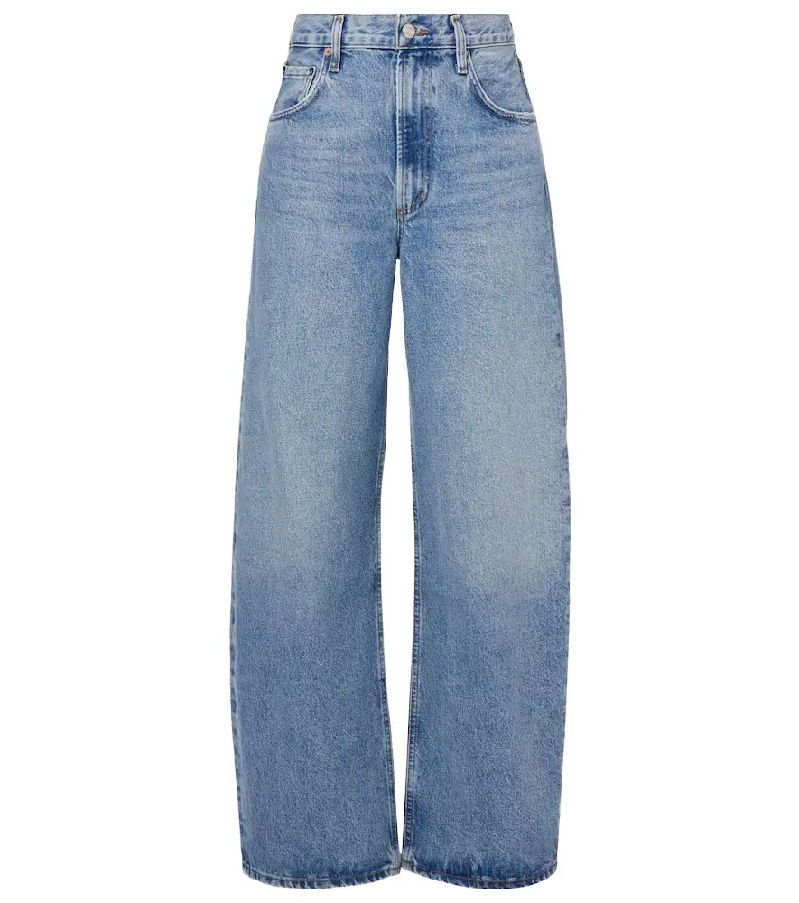AGOLDE Low Curve mid-rise wide-leg jeans