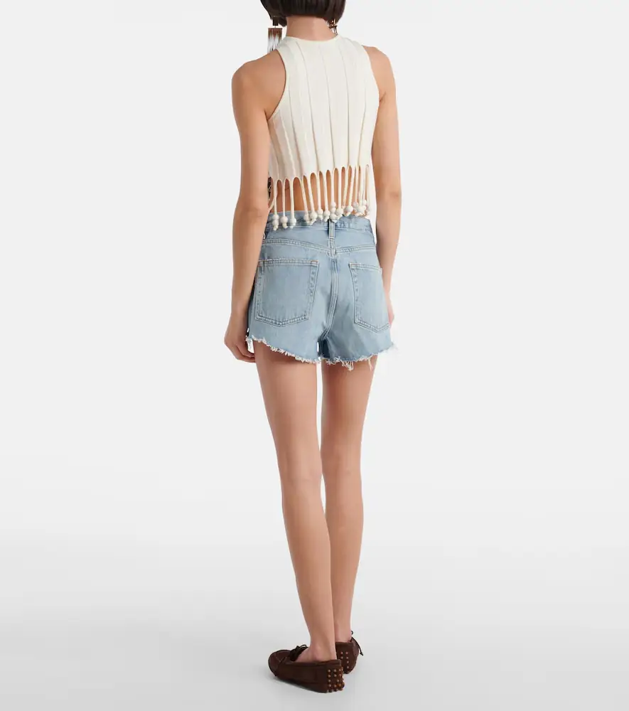 AGOLDE Ridley high-rise denim shorts | Thumbnail 4