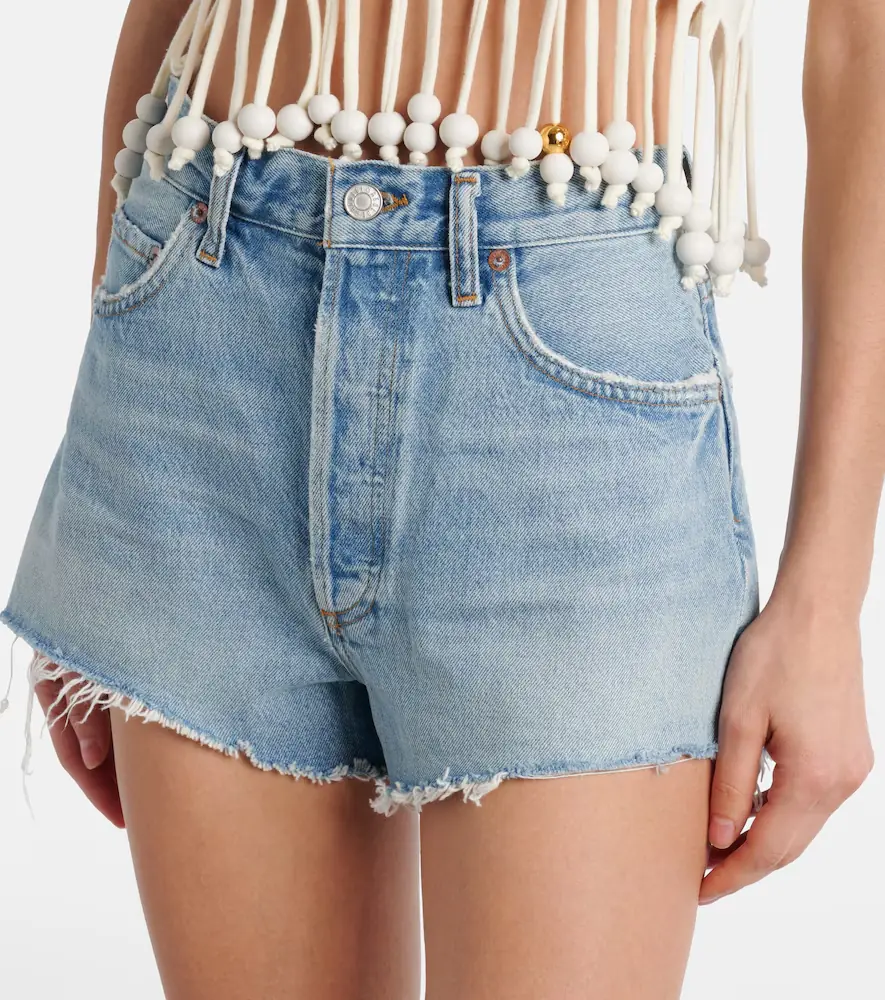 AGOLDE Ridley high-rise denim shorts | Thumbnail 5