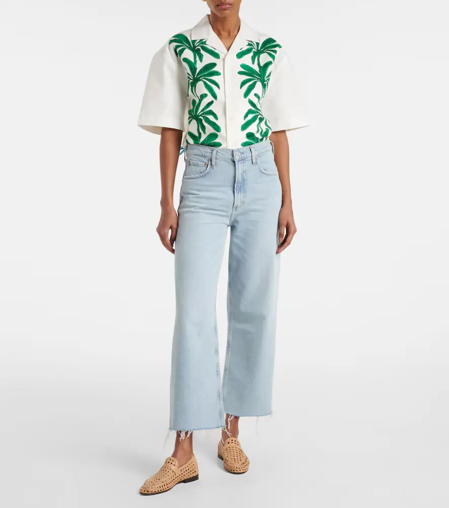 AGOLDE Ren high-rise wide-leg jeans | Thumbnail 5