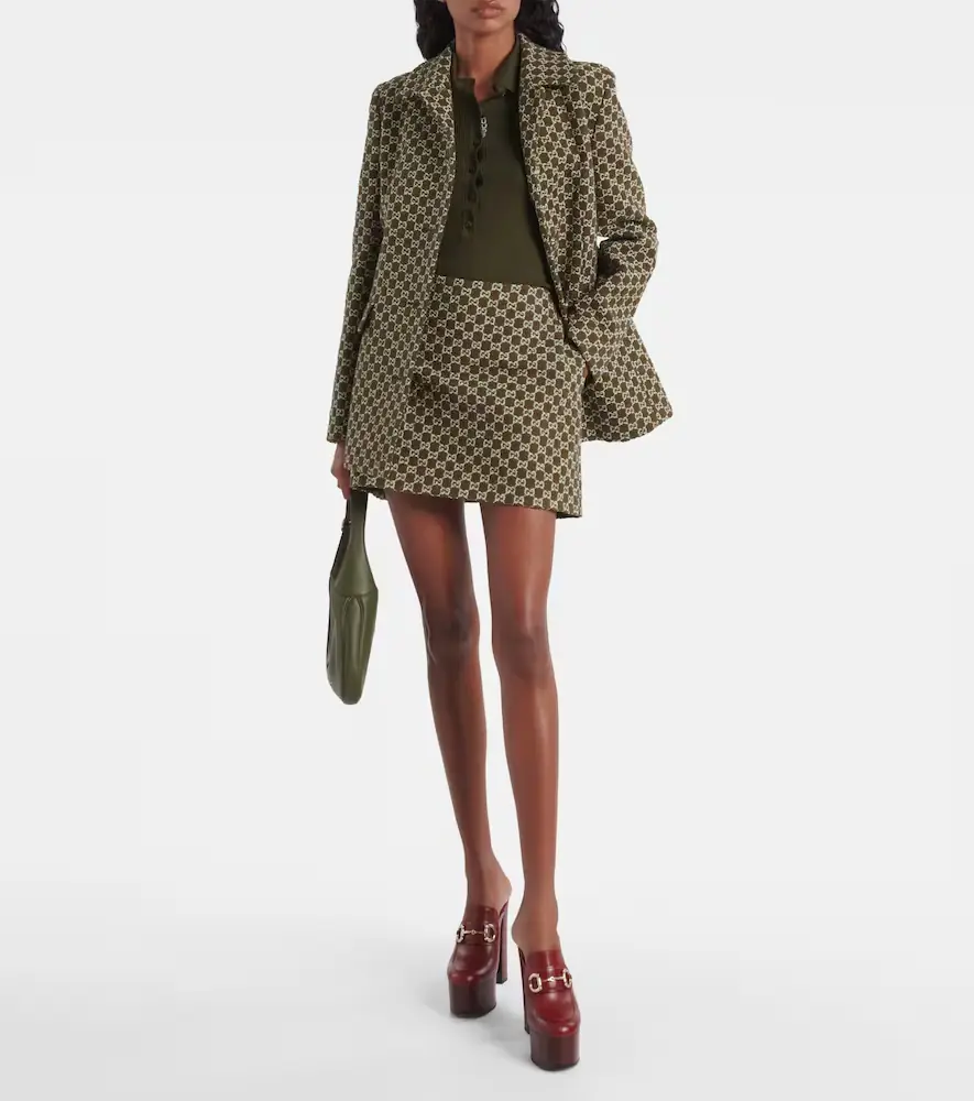 Gucci Web Stripe cashmere and silk polo sweater | Thumbnail 4 Gucci Web Stripe cashmere and silk polo sweater | Thumbnail 4