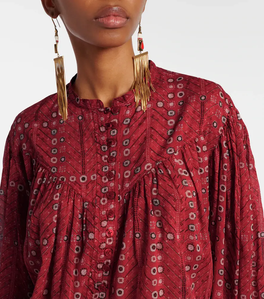 Marant Étoile Salika printed cotton blouse | Thumbnail 2