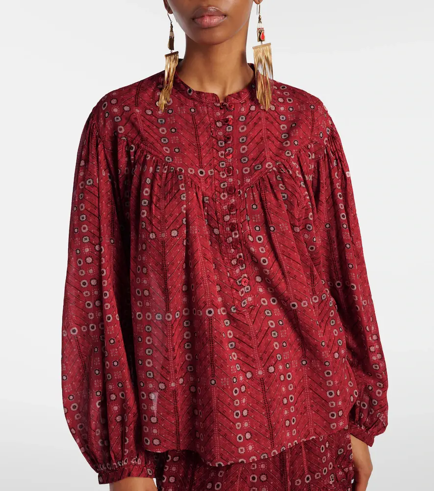 Marant Étoile Salika printed cotton blouse | Thumbnail 3