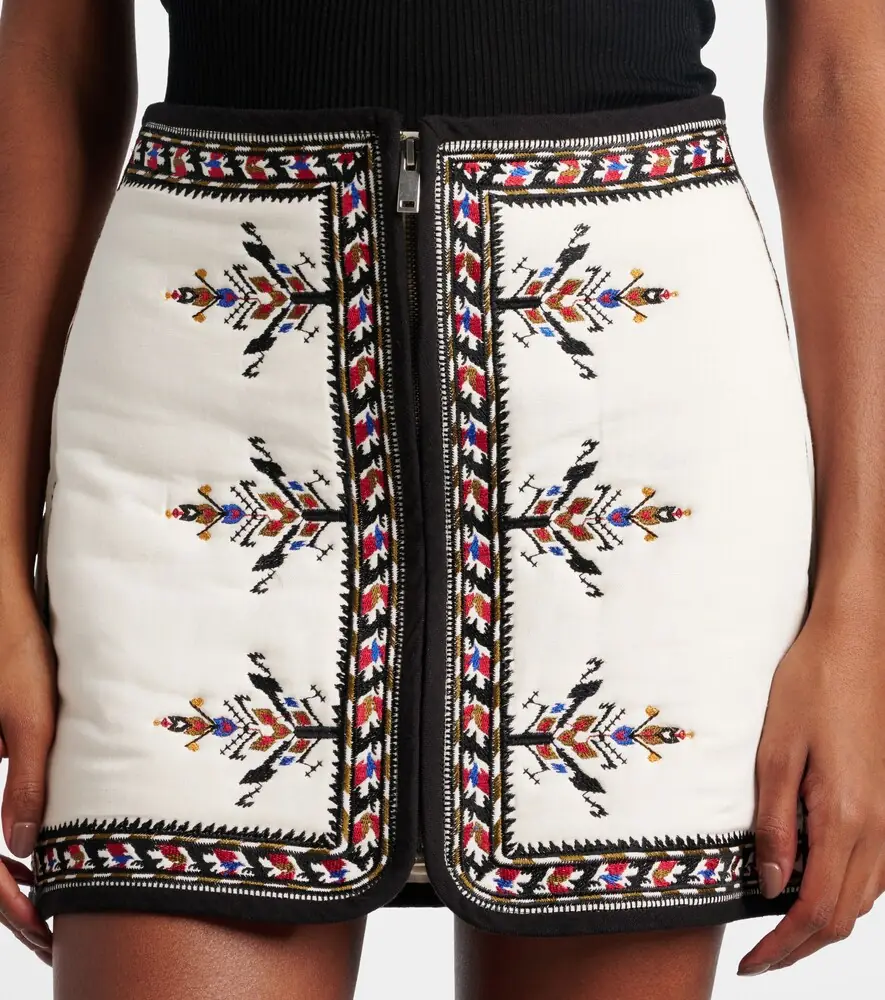 Marant Étoile Zeria embroidered cotton miniskirt | Thumbnail 3