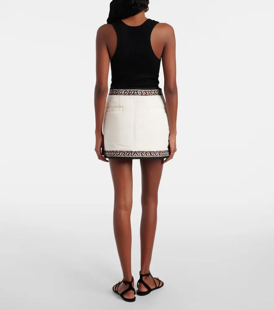 Marant Étoile Zeria embroidered cotton miniskirt | Thumbnail 5
