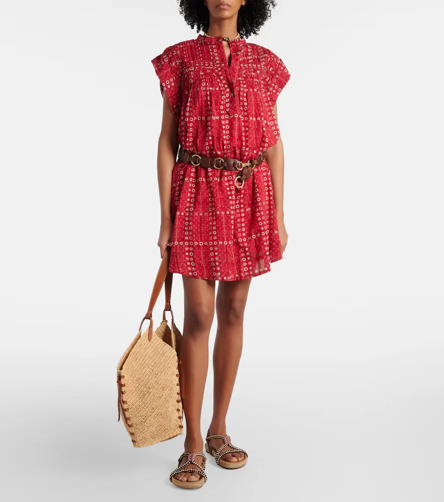 Marant Étoile Leazali printed cotton minidress | Thumbnail 3
