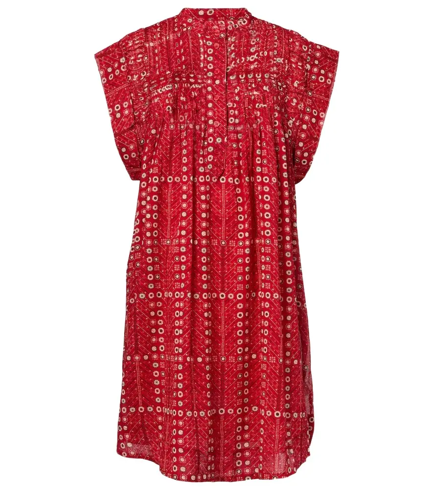 Marant Étoile Leazali printed cotton minidress