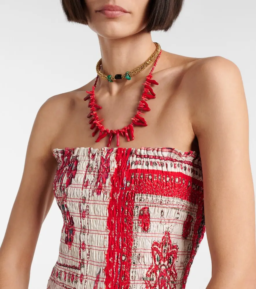 Marant Étoile Anka shirred printed cotton minidress | Thumbnail 3