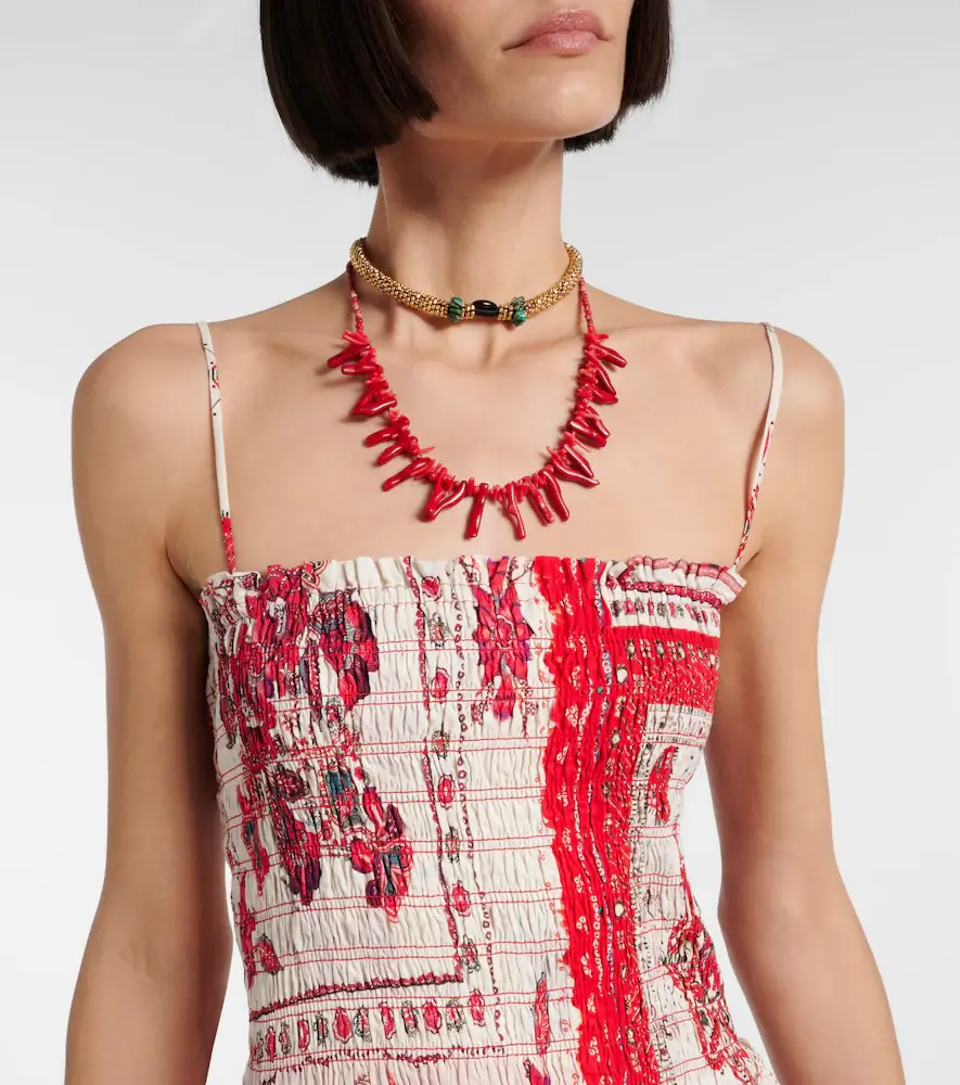 Marant Étoile Anka shirred printed cotton minidress | Thumbnail 4