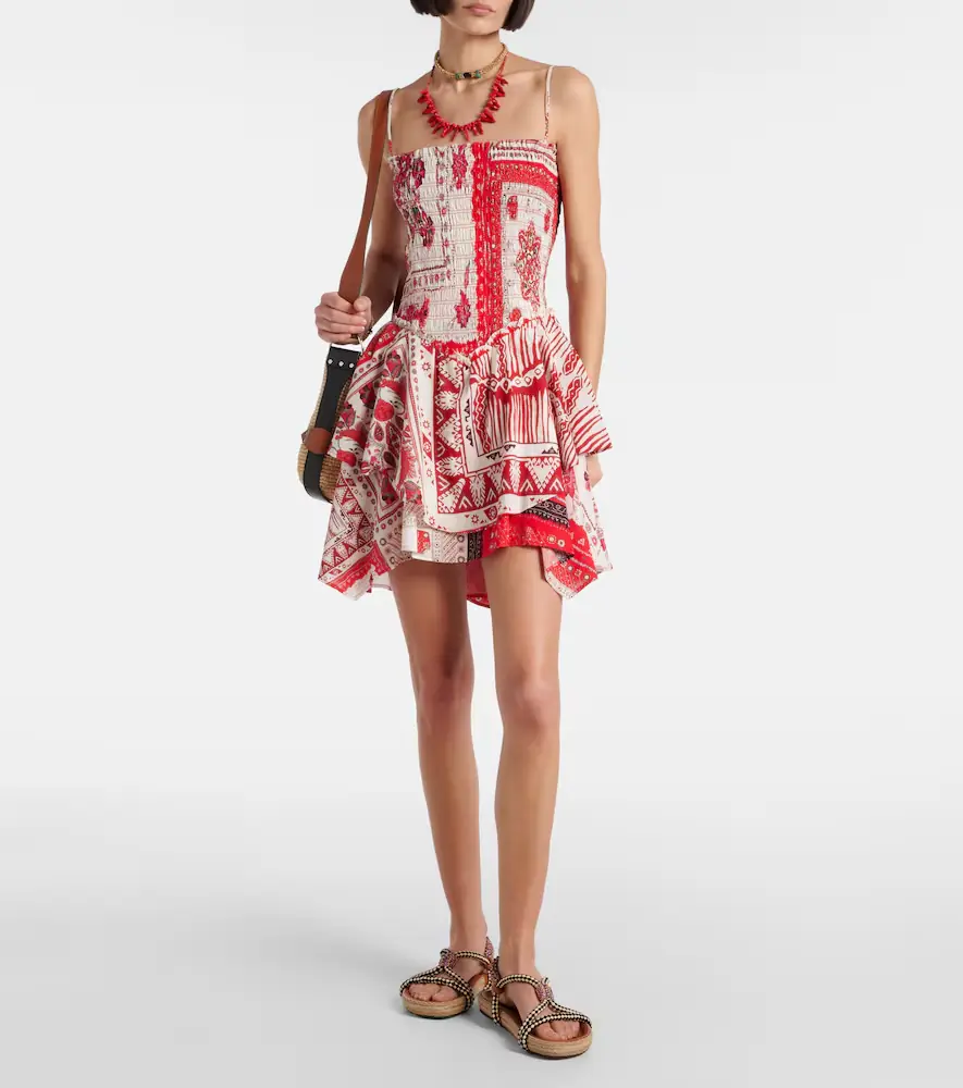 Marant Étoile Anka shirred printed cotton minidress | Thumbnail 5
