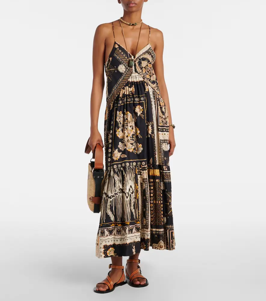 Marant Étoile Sabbage printed cotton midi dress | Thumbnail 6