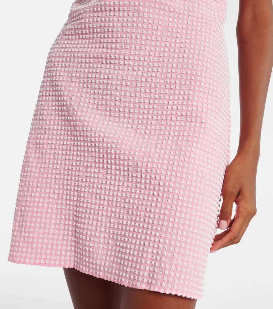 Hunza G Gingham halterneck seersucker minidress | Thumbnail 3