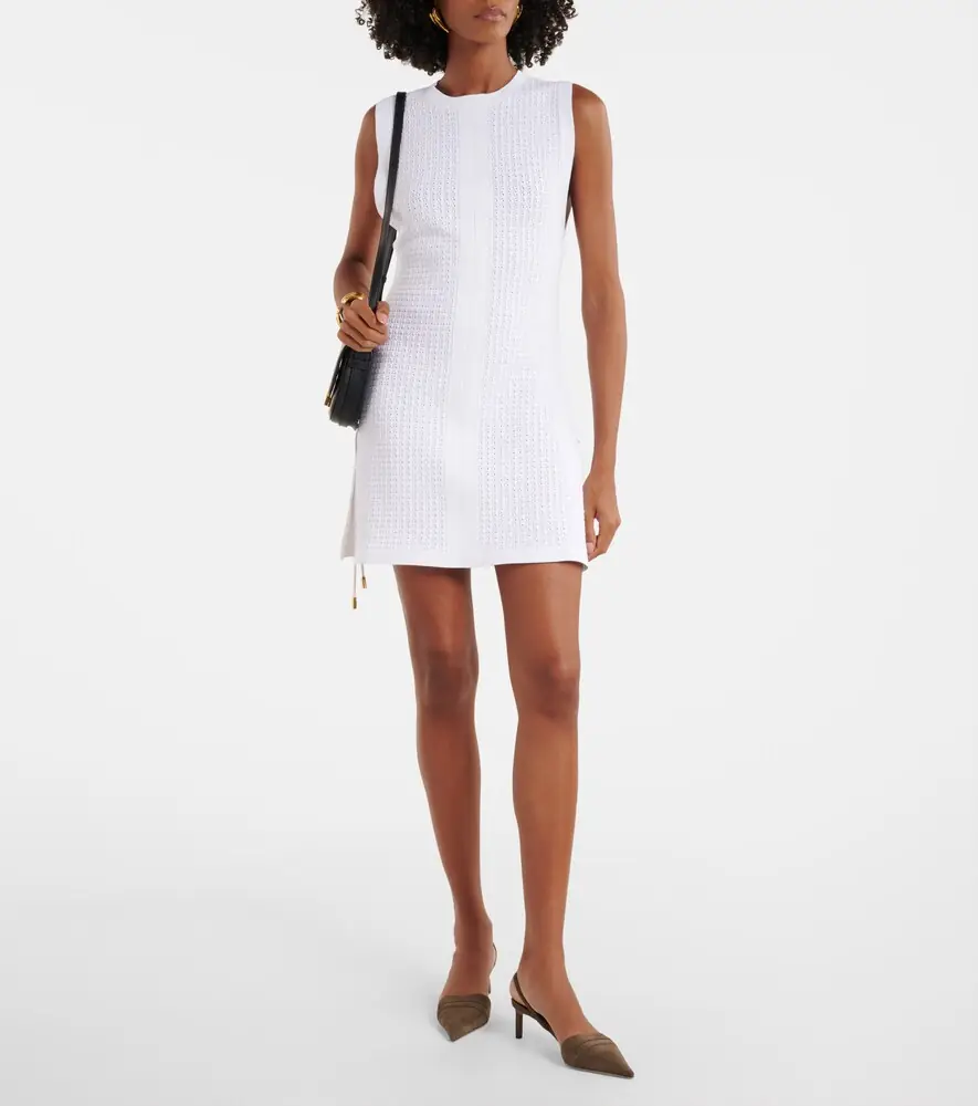 Tom Ford Open-knit minidress | Thumbnail 3 Tom Ford Open-knit minidress | Thumbnail 3