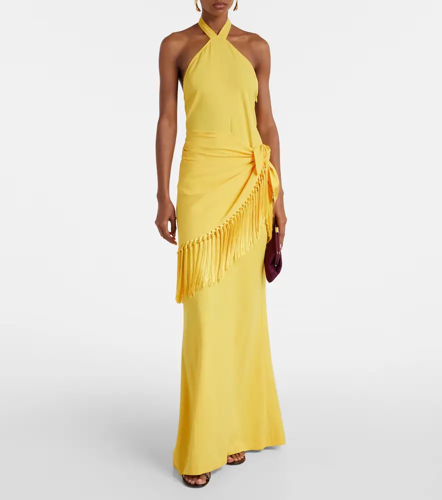 Taller Marmo Meteora open-back crêpe cady gown | Thumbnail 2 Taller Marmo Meteora open-back crêpe cady gown | Thumbnail 2