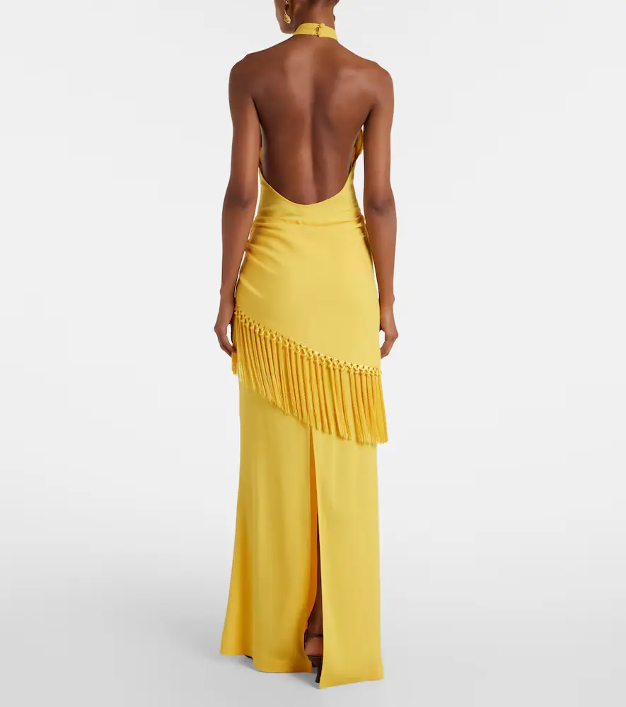 Taller Marmo Meteora open-back crêpe cady gown | Thumbnail 3 Taller Marmo Meteora open-back crêpe cady gown | Thumbnail 3