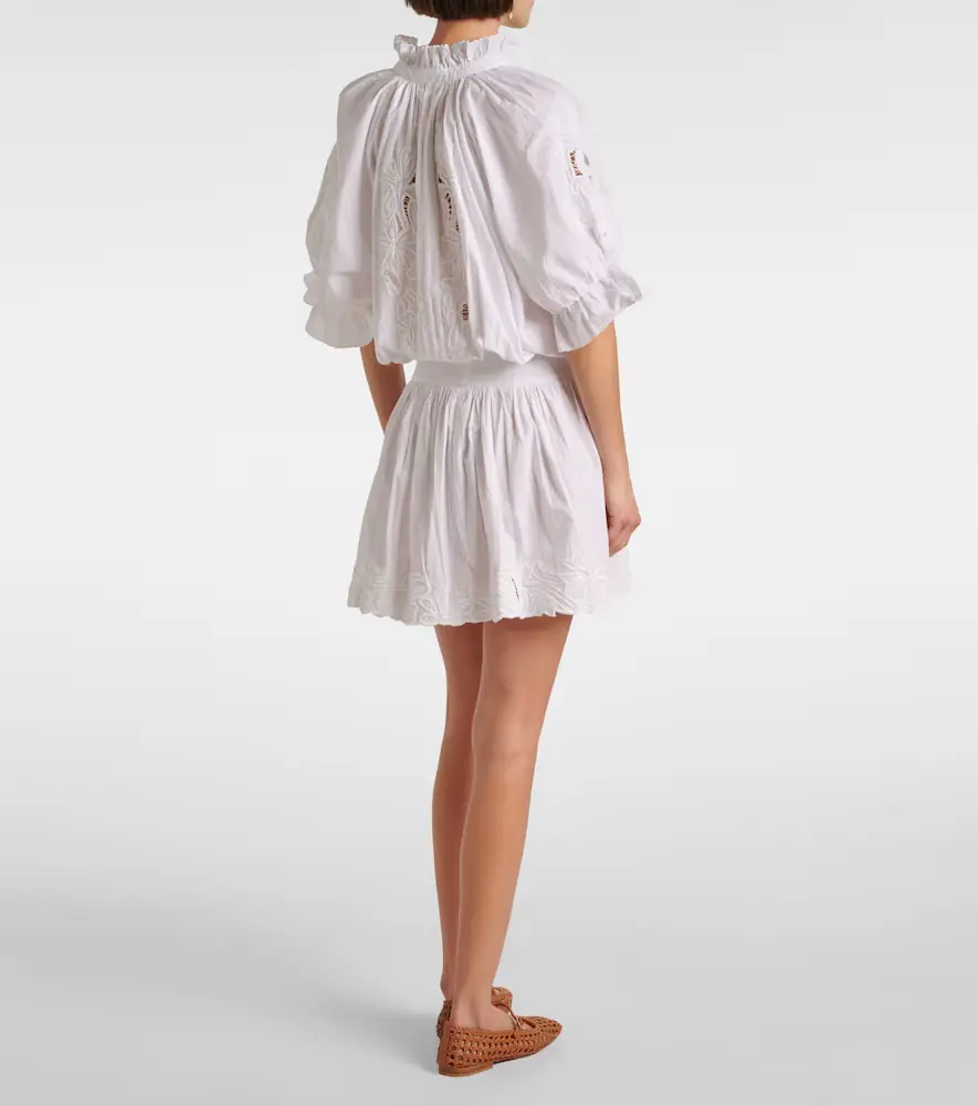 JULIET DUNN Embroidered cotton poplin minidress | Thumbnail 5 JULIET DUNN Embroidered cotton poplin minidress | Thumbnail 5
