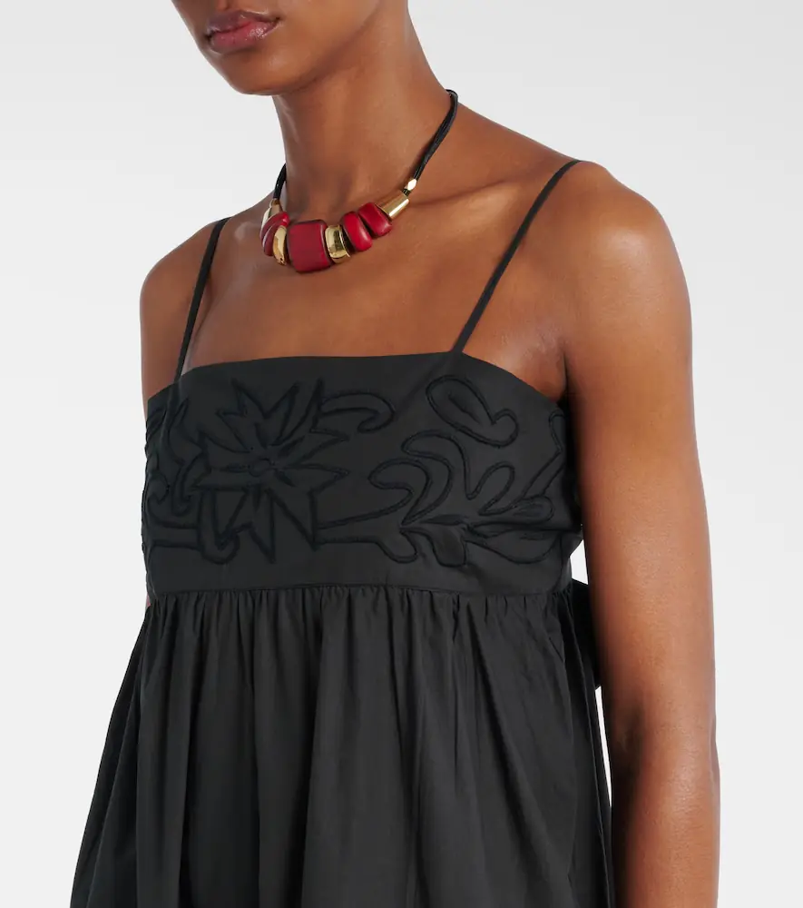 JULIET DUNN Floral embroidered cotton minidress | Thumbnail 5