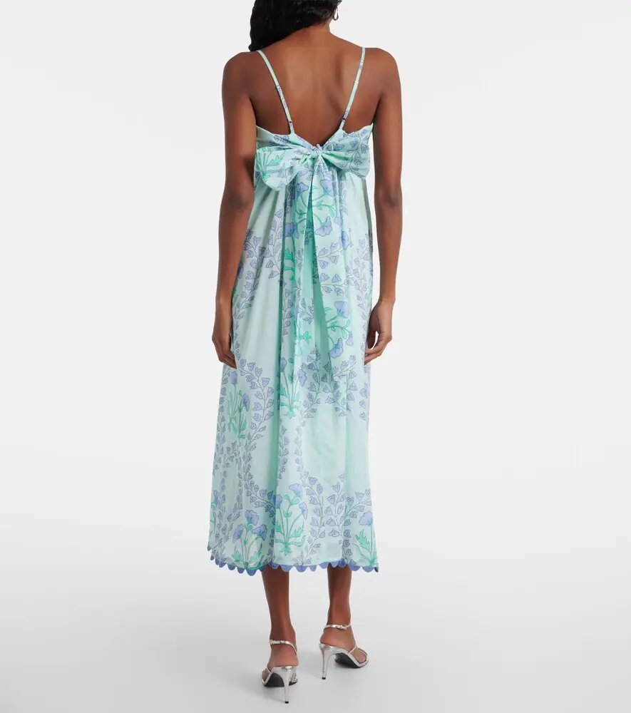 JULIET DUNN Floral cotton midi dress | Thumbnail 5