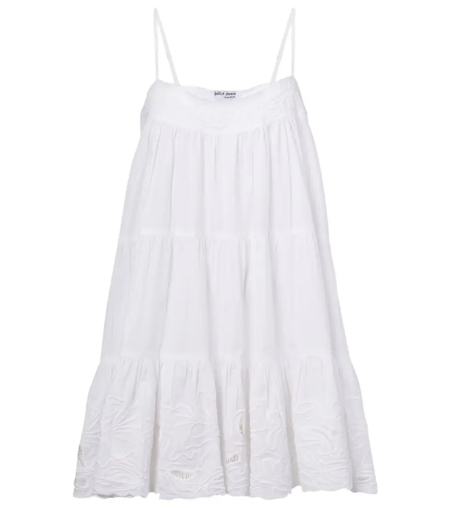 JULIET DUNN Embroidered cotton poplin slip dress | Image 1 JULIET DUNN Embroidered cotton poplin slip dress | Image 1