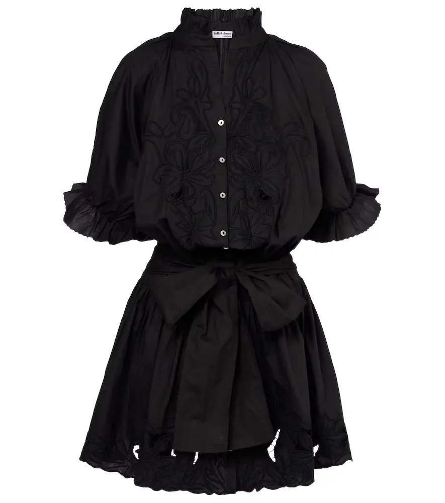 JULIET DUNN Embroidered cotton poplin minidress | Image 1 JULIET DUNN Embroidered cotton poplin minidress | Image 1