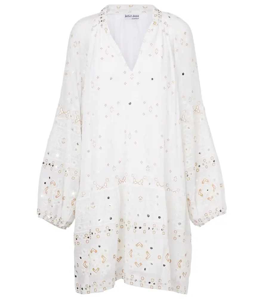 JULIET DUNN Embroidered cotton minidress | Image 1 JULIET DUNN Embroidered cotton minidress | Image 1