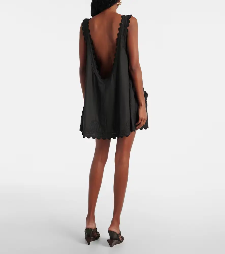 JULIET DUNN Embroidered cotton poplin minidress | Thumbnail 3 JULIET DUNN Embroidered cotton poplin minidress | Thumbnail 3