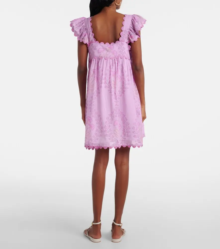 JULIET DUNN Ruffled cotton minidress | Thumbnail 4