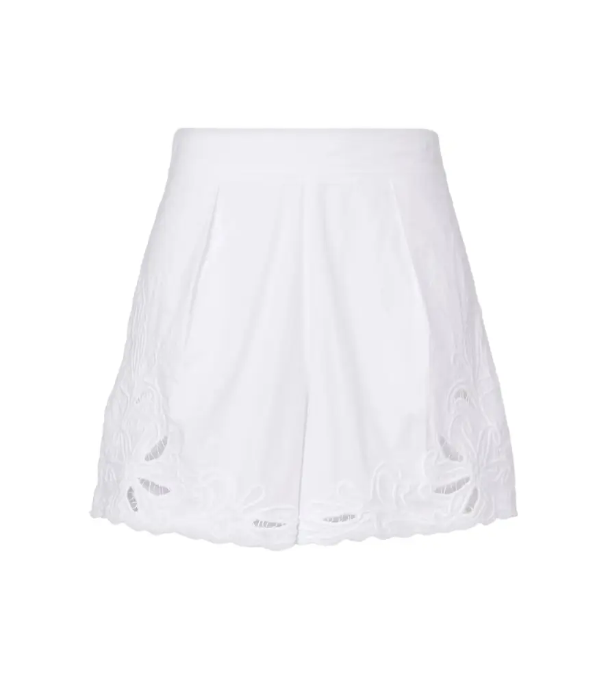 JULIET DUNN Embroidered cotton poplin shorts | Image 1 JULIET DUNN Embroidered cotton poplin shorts | Image 1