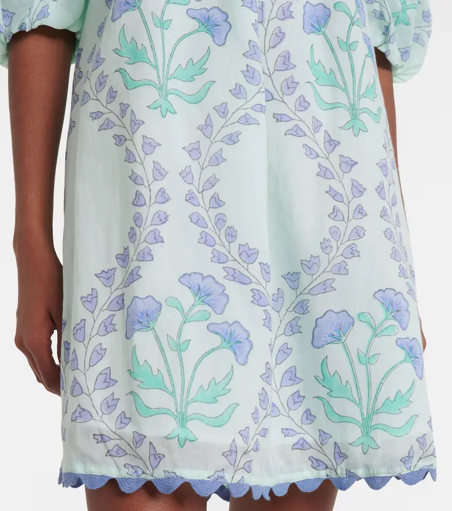 JULIET DUNN Printed off-shoulder cotton minidress | Thumbnail 4