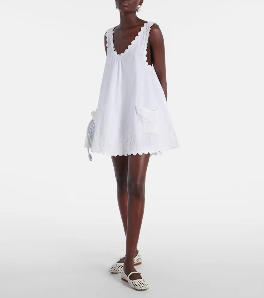 JULIET DUNN Embroidered cotton poplin minidress | Thumbnail 4 JULIET DUNN Embroidered cotton poplin minidress | Thumbnail 4