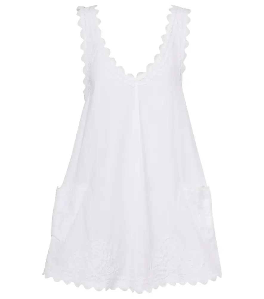 JULIET DUNN Embroidered cotton poplin minidress | Image 1 JULIET DUNN Embroidered cotton poplin minidress | Image 1