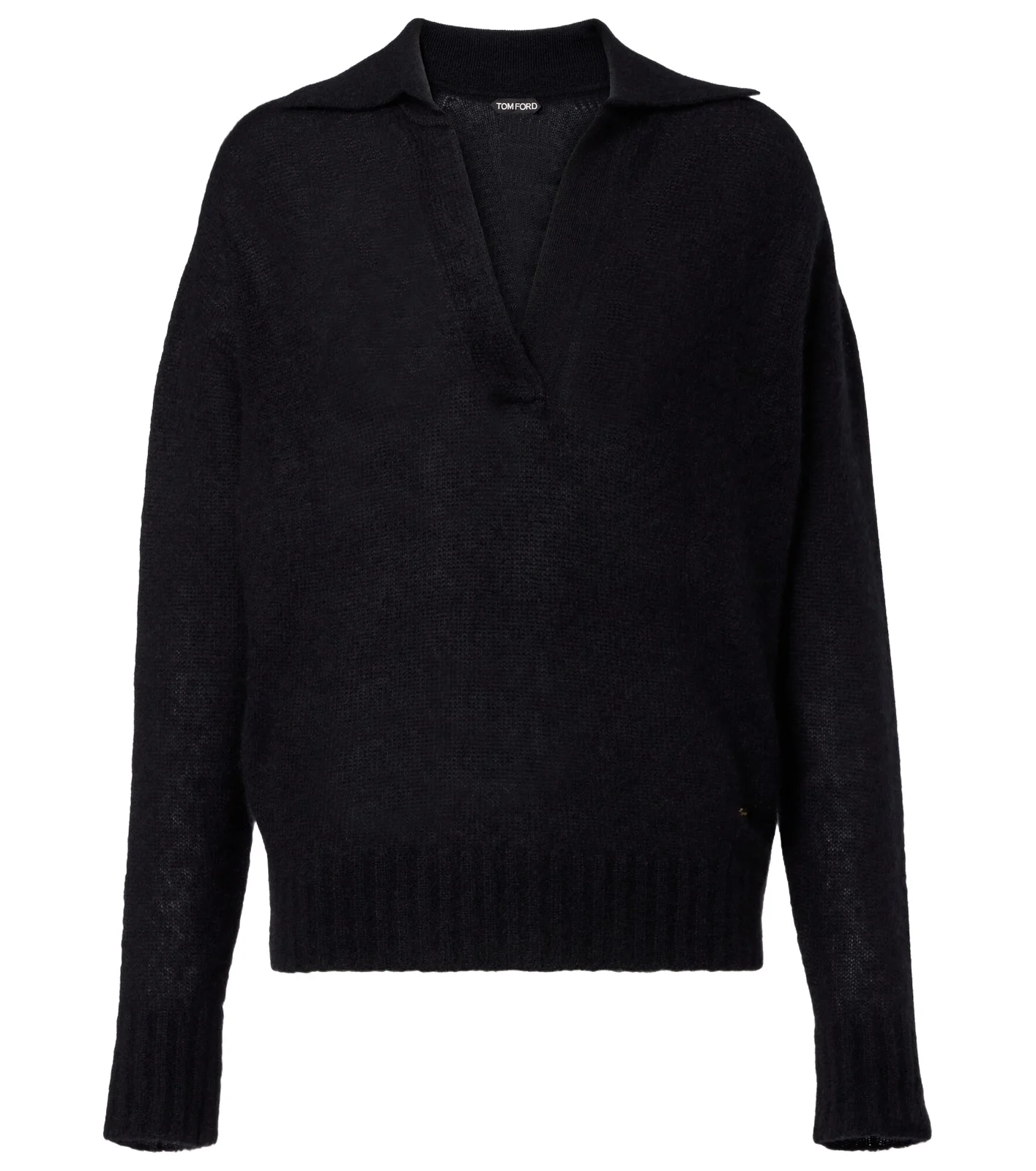 Cashmere and silk polo sweater Cashmere and silk polo sweater