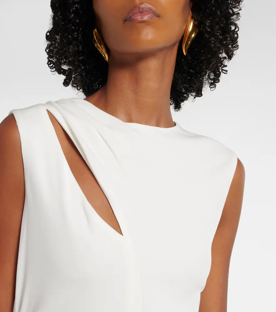 Tom Ford Cutout crepe jersey midi dress | Thumbnail 3 Tom Ford Cutout crepe jersey midi dress | Thumbnail 3