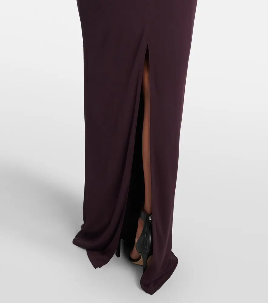 Tom Ford Cutout halterneck crêpe jersey gown | Thumbnail 3