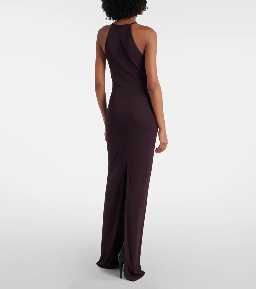 Tom Ford Cutout halterneck crêpe jersey gown | Thumbnail 5