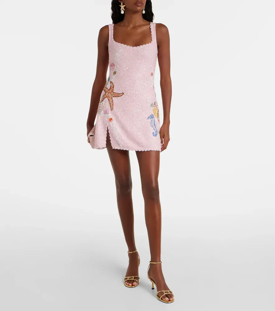 Clio Peppiatt Marina embellished minidress | Thumbnail 2