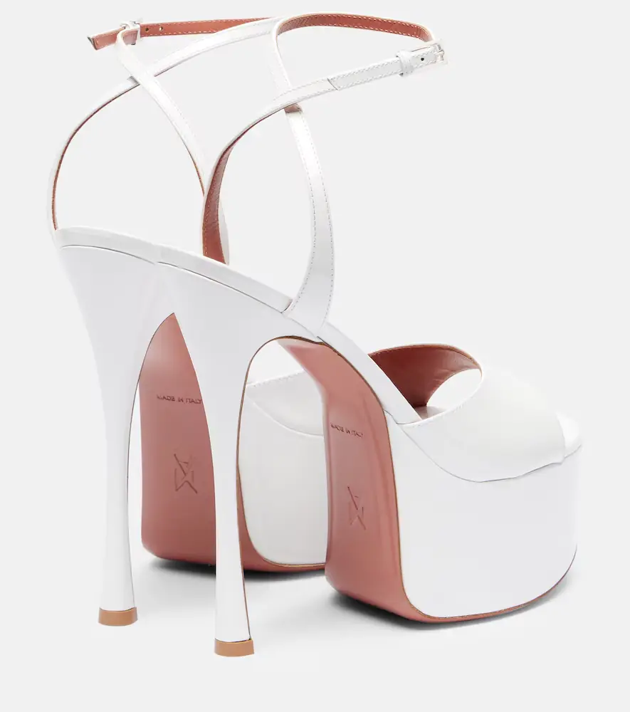 Amina Muaddi Aya 155 patent leather platform sandals | Thumbnail 4 Amina Muaddi Aya 155 patent leather platform sandals | Thumbnail 4