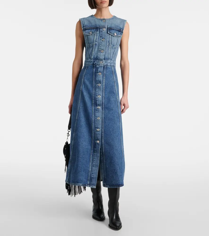 Citizens of Humanity Idalene denim midi dress | Thumbnail 3 Citizens of Humanity Idalene denim midi dress | Thumbnail 3