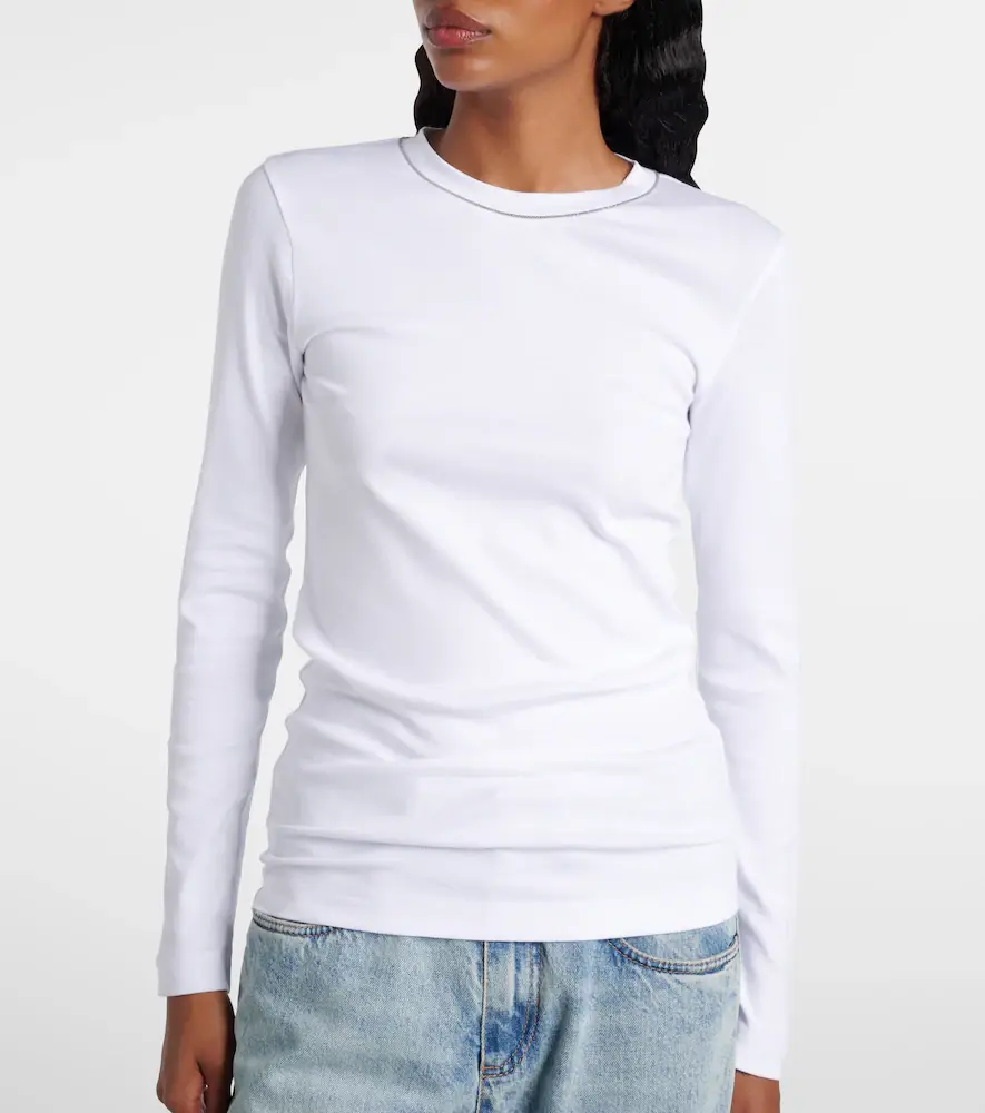 Brunello Cucinelli Cotton-blend top | Thumbnail 3