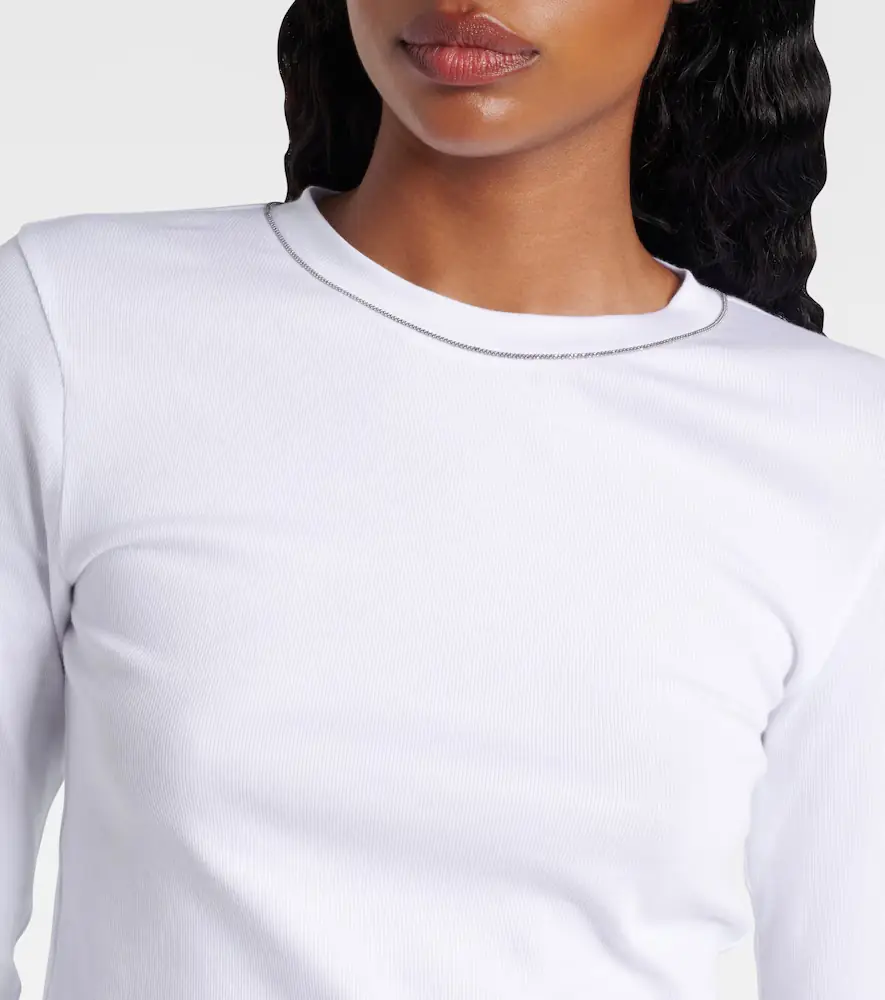 Brunello Cucinelli Cotton-blend top | Thumbnail 4