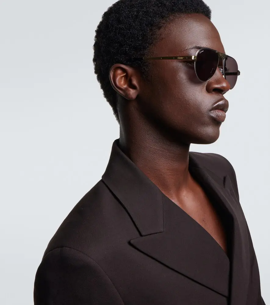 Cartier Eyewear Collection Santos De Cartier aviator sunglasses | Thumbnail 5 Cartier Eyewear Collection Santos De Cartier aviator sunglasses | Thumbnail 5
