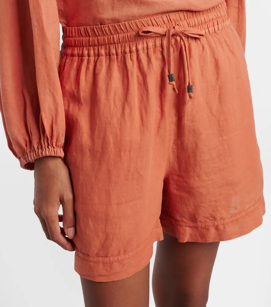 Brunello Cucinelli Linen and cotton Bermuda shorts | Thumbnail 4