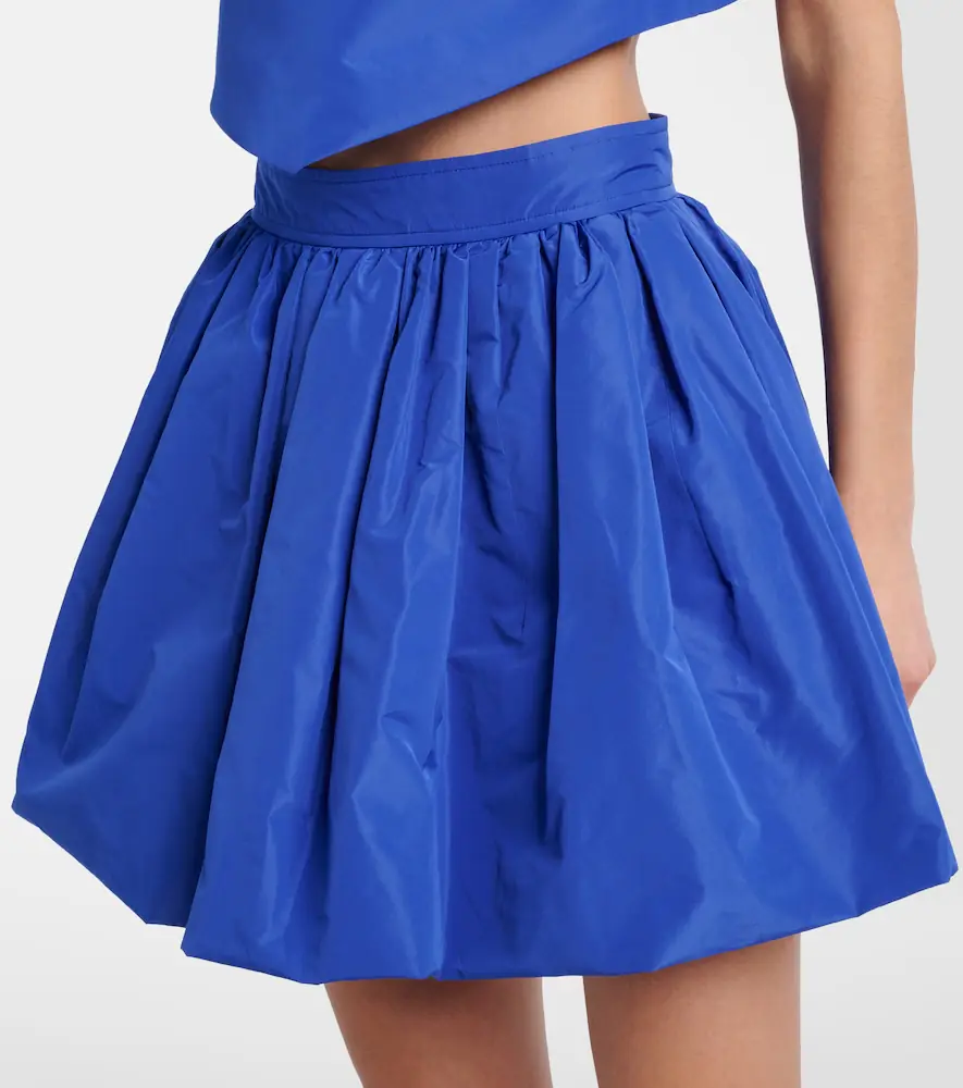 Patou Gathered faille miniskirt | Thumbnail 2