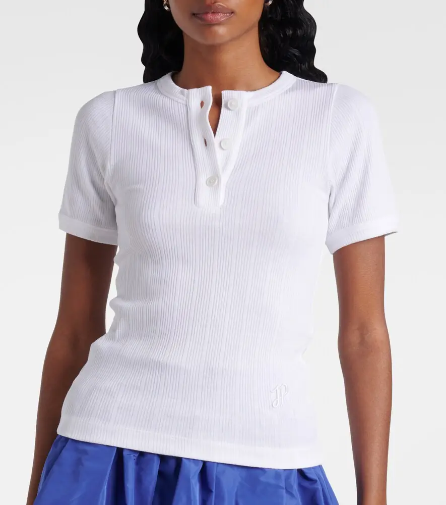 Patou Ribbed-knit T-shirt | Thumbnail 6