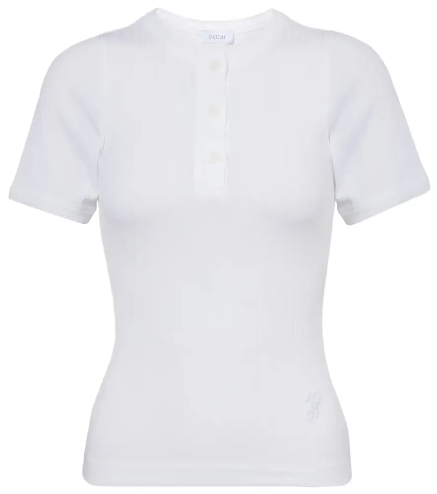 Patou Ribbed-knit T-shirt